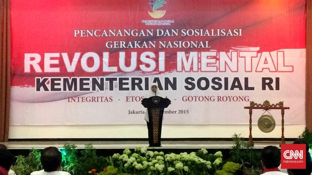 Salah satu acara bertajuk Revolusi Mental, di Kementerian Sosial, Jakarta, beberapa waktu lalu.
