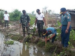 Prajurit Angkatan Laut Tanam Ribuan Mangrove Perangi Abrasi di Pantai Utara