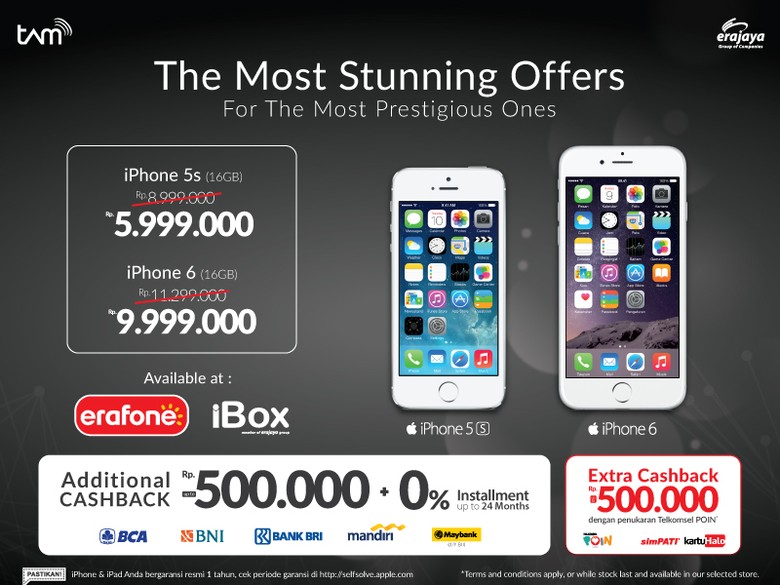 Harga iPhone akhir tahun Erafone dan iBox turun harga hingga 33