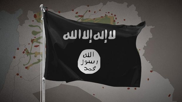 Ilustrasi bendera ISIS.