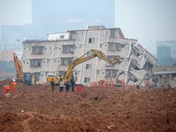 Korban Hilang Longsor China Jadi 91 Orang, 3 Ribu Penyelamat Dikerahkan