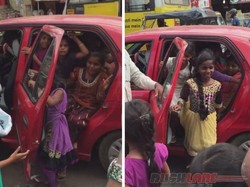 Gokil, 20 Bocah Keluar dari Hatchback Ini