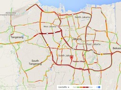 Malam Libur Panjang, Begini Merahnya Kemacetan di Jakarta dan Sekitarnya