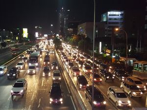 Pasca-hujan Deras, Tol Dalam Kota Jakarta Macet