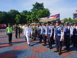 Belasan Peserta Apel Pengamanan Natal dan Tahun Baru di Purwakarta Tumbang