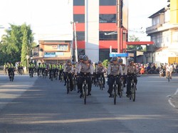 Kring kring! Melihat Brigade Pasukan Sepeda Polda Kalbar