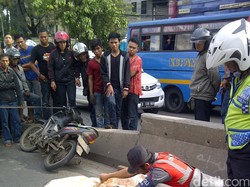 Polisi: Pemotor Oleng Setelah Tabrak Lubang Saluran Air