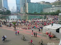 Libur Panjang, Car Free Day Sudirman-Thamrin Lebih Sepi