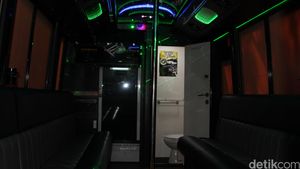Foto: Ini Penampakan Bus Party Royal VIP yang Disita Kemenhub
