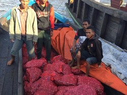 Polres Dumai Tangkap Kapal Penyelundup 5 Ton Bawang Merah dari Malaysia