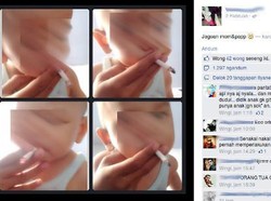 Februari: Ibu-ibu Iseng yang Pasang Foto Bayinya Sedang Merokok Tuai Kecaman