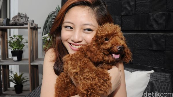 Natalie Zenn dan Anjing Pudel Kesayangannya