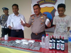 Polisi Semarang Sita Ribuan Pil Koplo dan Ratusan Botol Miras Jelang tahun Baru