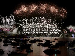 Sydney Sudah Rayakan Tahun Baru, Langit Dipenuhi 10 Ton Kembang Api