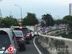 Jalan RE Martadinata Menuju Ancol Ditutup, Lalin Padat