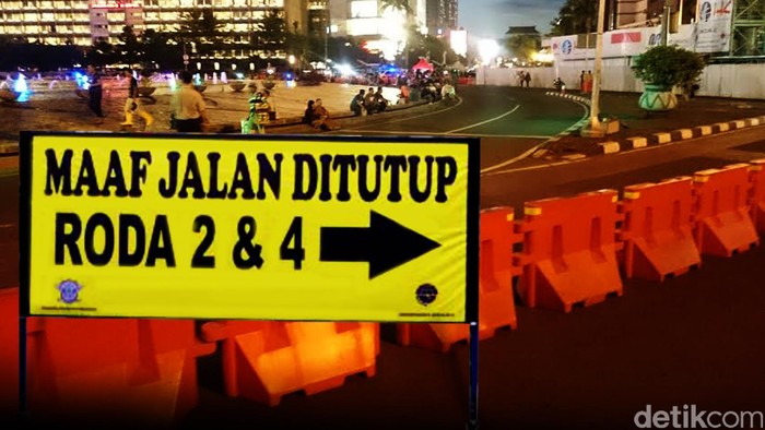 Ilustrasi penutupan jalan