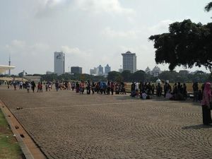 Libur Tahun Baru, Monas Ramai Pengunjung