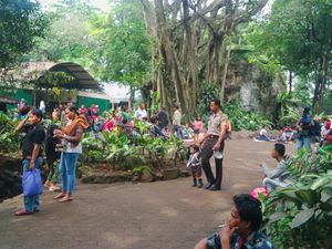 Libur Terakhir Tahun Baru 2016, Penjual Tikar di Ragunan Laris Manis