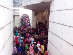 Penampakan Padatnya Pengunjung yang ke Cawan & Museum Monas