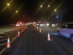 Malam Imlek, Sebagian Besar Lalu Lintas Arah Luar Jakarta Lancar