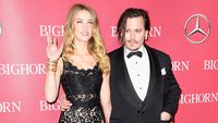 Tampil dengan Johnny Depp, Amber Heard Cantik Bergaun Hitam