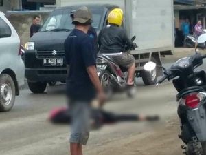 Seorang Wanita Tewas Ditabrak Truk Tronton di Cisauk Tangsel