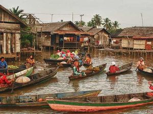 Pasar Apung di Banjarmasin yang Terkenal Sampai Mancanegara