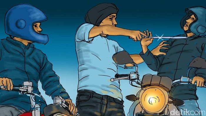 Ilustrasi Begal