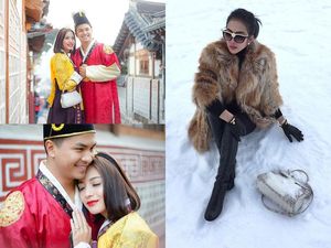 Chelsea dan Glenn Bak Ratu dan Raja di Korea, Pose Syahrini di Salju