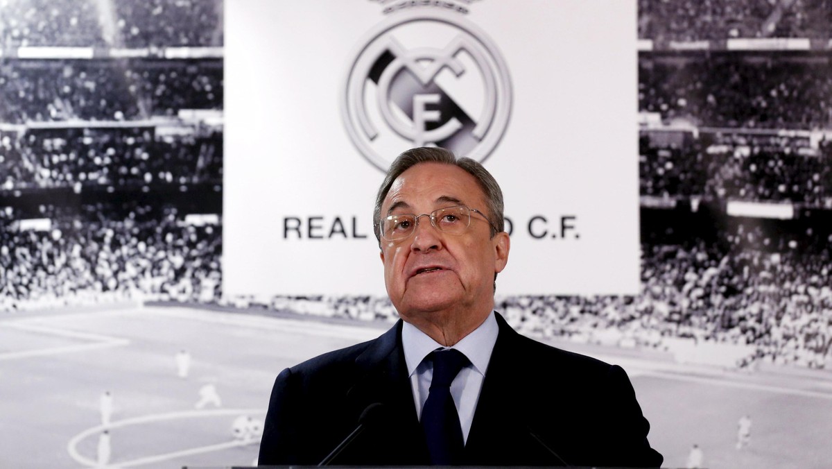 Florentino Perez, presiden Real Madrid, positif terpapar virus Corona. (Foto: Pool)