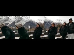 Ups! Jalan-jalan di Salju, Syahrini Kepleset