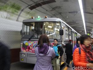 Bus Listrik Penembus Gunung Tinggi di Jepang