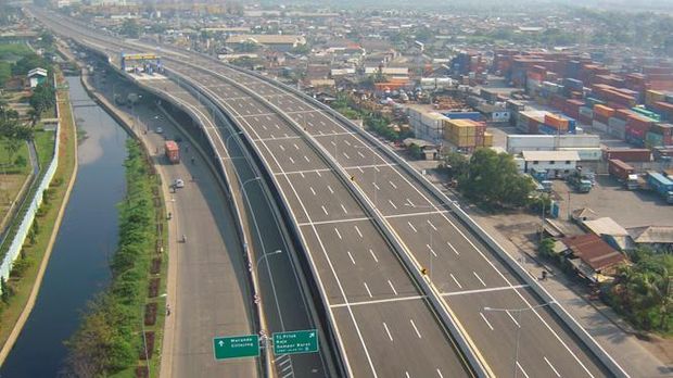 Pembangunan infrastruktur oleh pemerintah Jokowi-JK diapresiasi oleh masyarakat.
