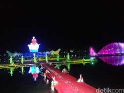 Setelah 2 Jam Ditunda, Peresmian Taman Air Mancur Sri Baduga Dimulai