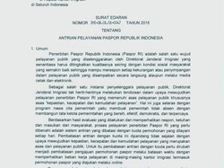 Imigrasi Ubah Sistem Antrean Permohonan Paspor Berdasarkan Waktu