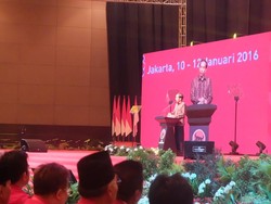 Di Rakernas PDIP, Jokowi Laporan Kinerja Pemerintah