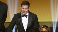 Ini adalah kelima kalinya Messi meraih Ballon dOr. Empat gelar sebelumnya ia dapatkan pada tahun 2009, 2010, 2011, dan 2012. REUTERS/Arnd Wiegmann.