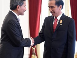 Bertemu Menlu Singapura, Jokowi Bahas Ruang Kendali Udara?