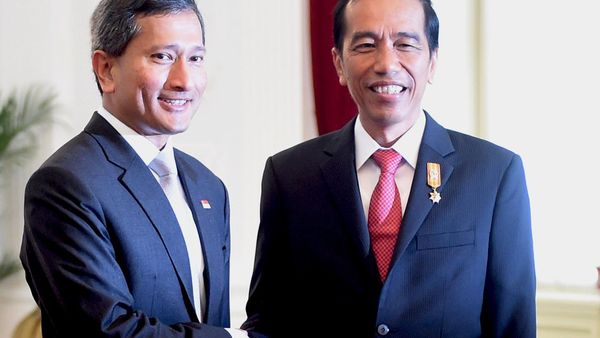 Menlu Singapura Temui Presiden Jokowi