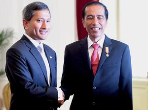 Menlu Singapura Temui Presiden Jokowi