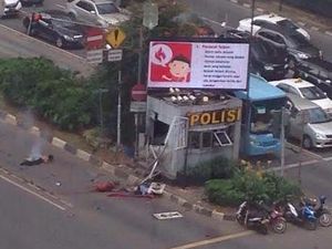 Foto Suasana Kawasan Thamrin Terkini Pasca Ledakan Bom di Pos Polisi Sarinah