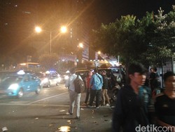 Begini Suasana Malam di Kawasan Thamrin Pasca Ledakan Bom