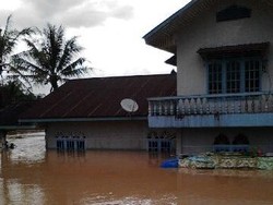 Banjir di Inhu Riau Kian Meluas, 10 Kecamatan Tergenang