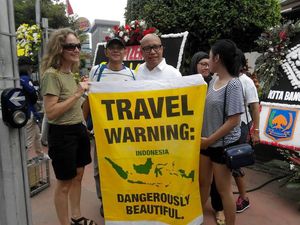 Kampanye di Thamrin, Seniman Belanda Tunjukkan Indonesia Aman Dikunjungi