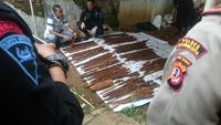 Gegana Temukan Puluhan Granat Aktif
