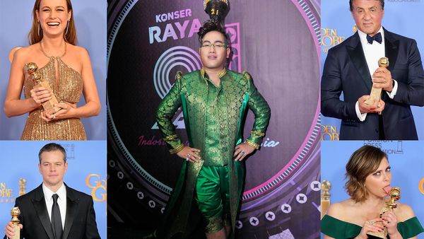 10 Foto Terheboh : Kemeriahan Golden Globe dan Gaya Rambut Nyentrik Nasar