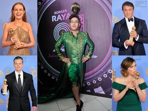 10 Foto Terheboh : Kemeriahan Golden Globe dan Gaya Rambut Nyentrik Nasar