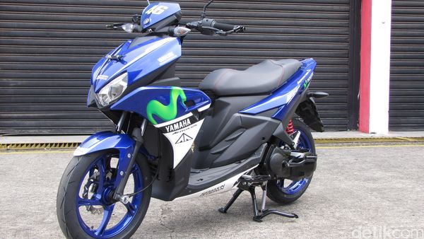 Ini Lekuk Tubuh Skutik Sporty Yamaha Aerox