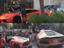 Digas Terus, Eh Lamborghini Rp 5 Miliar Malah Terbakar