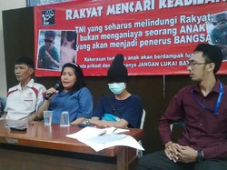 LBH Jakarta Hadirkan 2 Bocah yang Diduga Dipukuli Oknum TNI di Depok